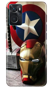 Ironman Captain America Mobile Back Case for Oppo K10 (Design - 223)