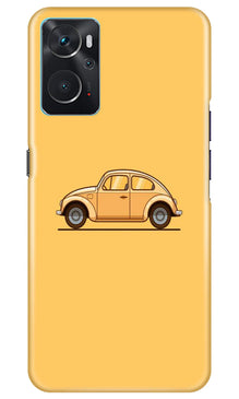Vintage Car Mobile Back Case for Oppo K10 (Design - 231)