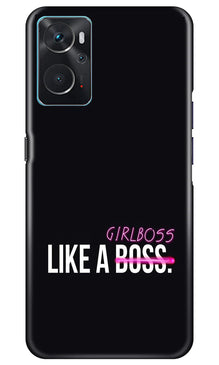 Like a Girl Boss Mobile Back Case for Oppo K10 (Design - 234)