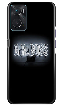 Girl Boss Black Mobile Back Case for Oppo K10 (Design - 237)