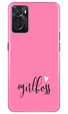 Girl Boss Pink Mobile Back Case for Oppo K10 (Design - 238)