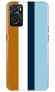 Diffrent Four Color Pattern Mobile Back Case for Oppo K10 (Design - 244)