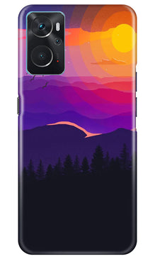 Sun Set Mobile Back Case for Oppo K10 (Design - 248)