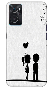 Cute Kid Couple Mobile Back Case for Oppo K10 (Design - 252)