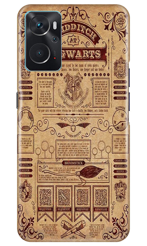 Hogwarts Mobile Back Case for Oppo K10 (Design - 266)