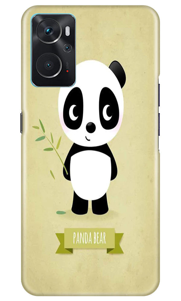 Panda Bear Mobile Back Case for Oppo K10 (Design - 279)