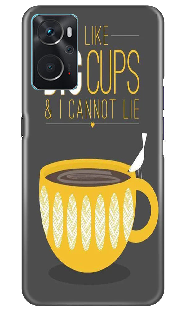 Big Cups Coffee Mobile Back Case for Oppo K10 (Design - 312)