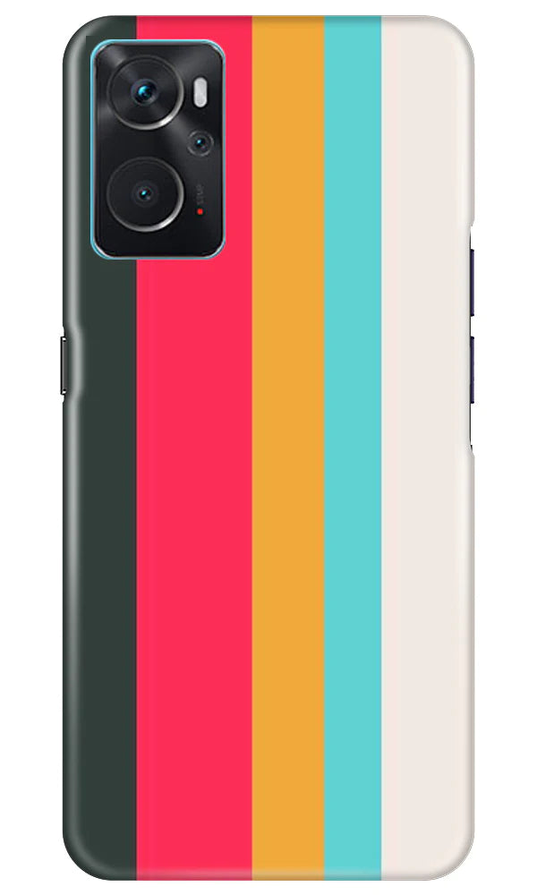 Color Pattern Mobile Back Case for Oppo K10 (Design - 328)