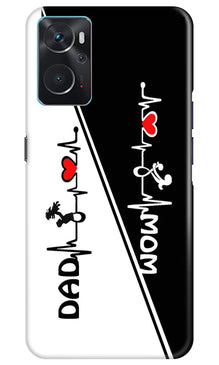 Love Mom Dad Mobile Back Case for Oppo K10 (Design - 344)