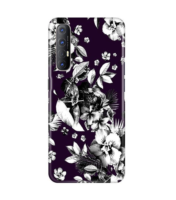 white flowers Case for Oppo Reno3 Pro