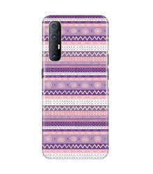 Zigzag line pattern3 Mobile Back Case for Oppo Reno3 Pro (Design - 11)