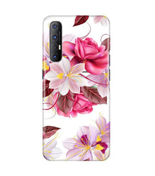 Beautiful flowers Mobile Back Case for Oppo Reno3 Pro (Design - 23)