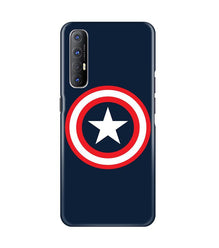 Captain America Mobile Back Case for Oppo Reno3 Pro (Design - 42)
