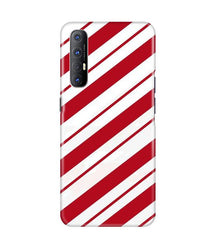 Red White Mobile Back Case for Oppo Reno3 Pro (Design - 44)