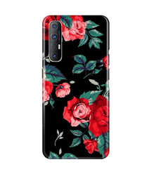 Red Rose2 Mobile Back Case for Oppo Reno3 Pro (Design - 81)