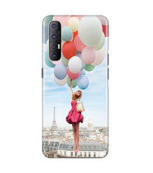 Girl with Baloon Mobile Back Case for Oppo Reno3 Pro (Design - 84)