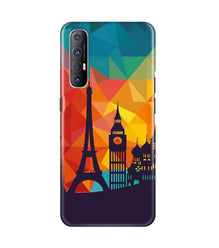 Eiffel Tower2 Mobile Back Case for Oppo Reno3 Pro (Design - 91)