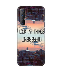 Look at things different Mobile Back Case for Oppo Reno3 Pro (Design - 99)