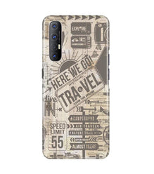 Travel Mobile Back Case for Oppo Reno3 Pro  (Design - 104)