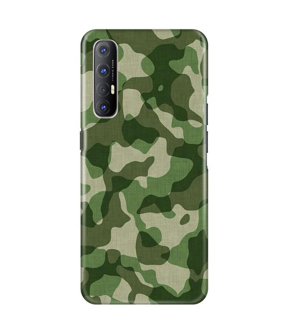 Army Camouflage Case for Oppo Reno3 Pro  (Design - 106)