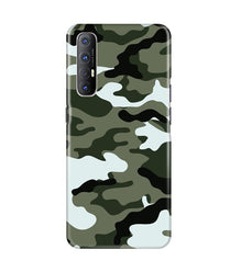 Army Camouflage Mobile Back Case for Oppo Reno3 Pro  (Design - 108)