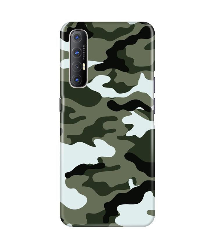 Army Camouflage Case for Oppo Reno3 Pro  (Design - 108)