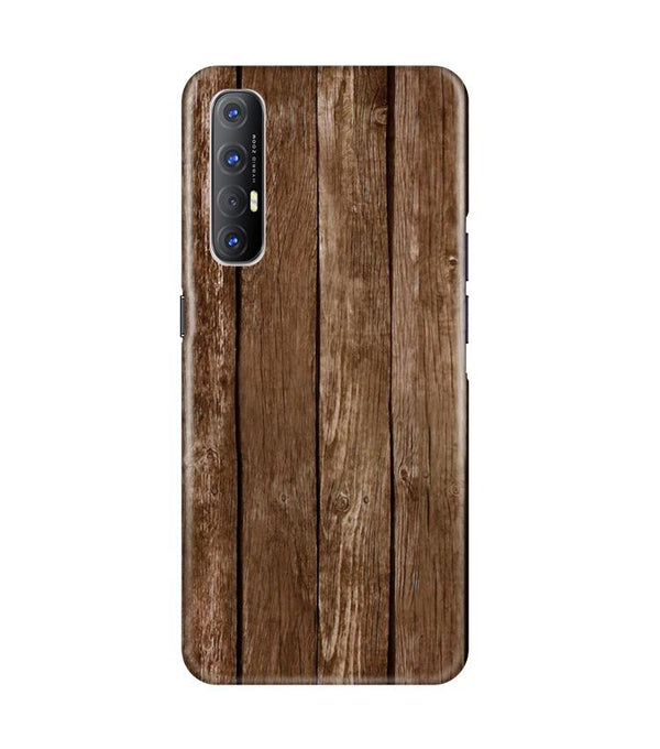 Wooden Look Case for Oppo Reno3 Pro  (Design - 112)