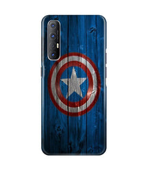 Captain America Superhero Mobile Back Case for Oppo Reno3 Pro  (Design - 118)