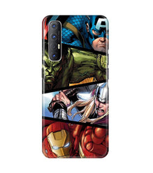 Avengers Superhero Mobile Back Case for Oppo Reno3 Pro  (Design - 124)
