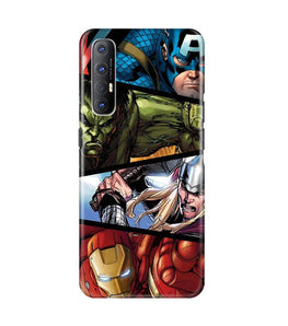 Avengers Superhero Case for Oppo Reno3 Pro(Design - 124)