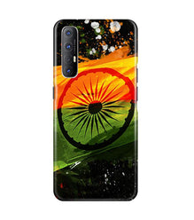 Indian Flag Mobile Back Case for Oppo Reno3 Pro  (Design - 137)