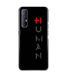 Human Mobile Back Case for Oppo Reno3 Pro  (Design - 141)