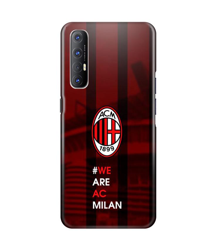AC Milan Case for Oppo Reno3 Pro  (Design - 155)