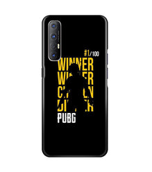 Pubg Winner Winner Mobile Back Case for Oppo Reno3 Pro  (Design - 177)