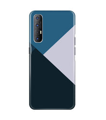 Blue Shades Mobile Back Case for Oppo Reno3 Pro (Design - 188)