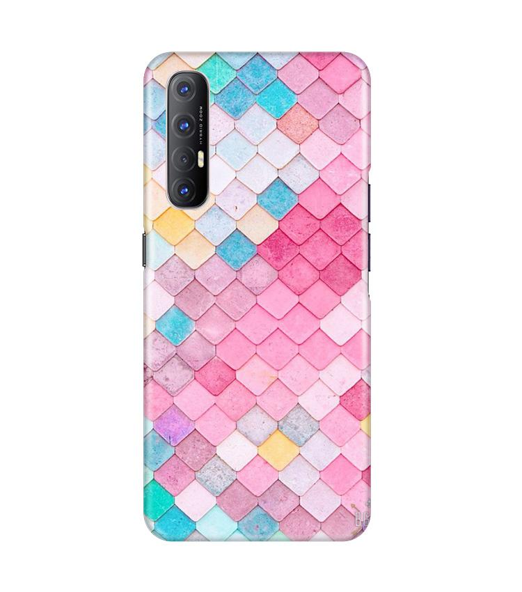 Pink Pattern Case for Oppo Reno3 Pro (Design No. 215)
