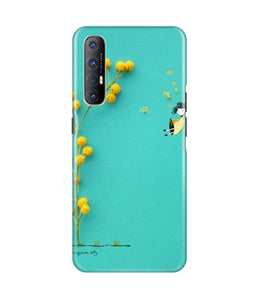 Flowers Girl Case for Oppo Reno3 Pro (Design No. 216)