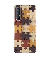 Puzzle Pattern Mobile Back Case for Oppo Reno3 Pro (Design - 217)