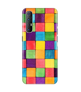 Colorful Square Case for Oppo Reno3 Pro (Design No. 218)