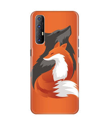 Wolf  Mobile Back Case for Oppo Reno3 Pro (Design - 224)