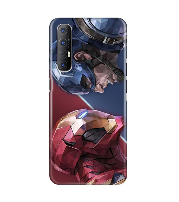 Ironman Captain America Case for Oppo Reno3 Pro (Design No. 245)
