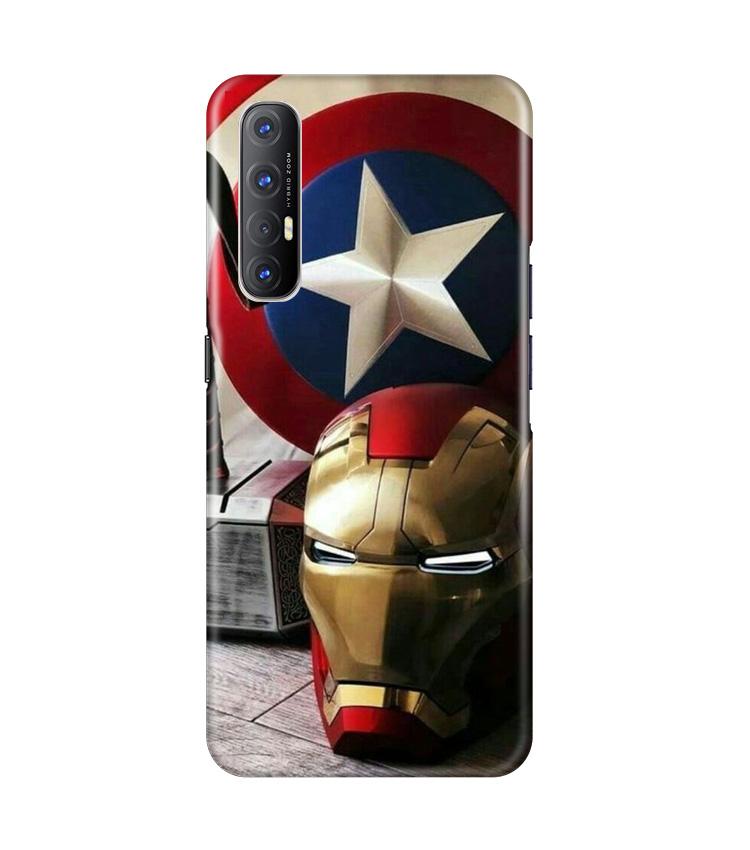 Ironman Captain America Case for Oppo Reno3 Pro (Design No. 254)