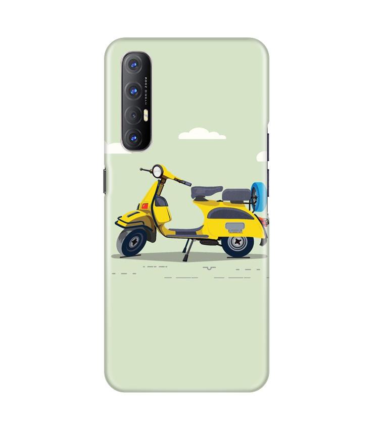 Vintage Scooter Case for Oppo Reno3 Pro (Design No. 260)