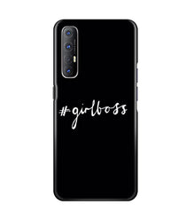 #GirlBoss Mobile Back Case for Oppo Reno3 Pro (Design - 266)