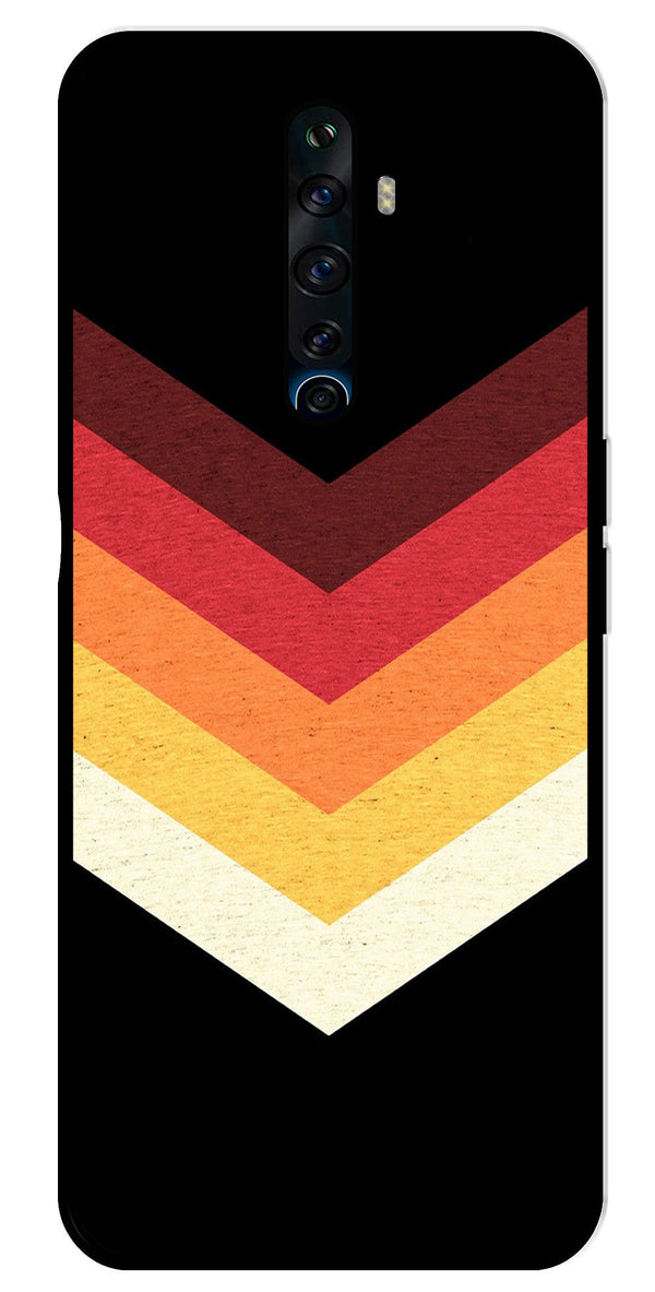 MultiColor Arrow Metal Mobile Case for Oppo Reno 2Z   (Design No -04)
