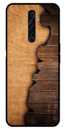 Wooden Design Metal Mobile Case for Oppo Reno 2Z