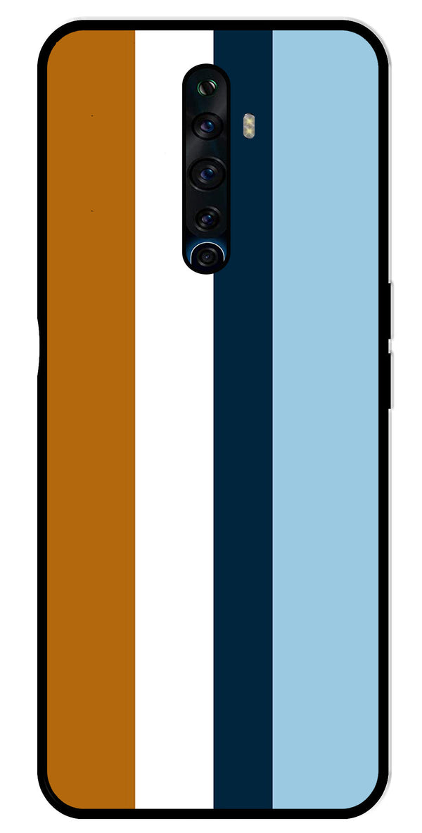 MultiColor Pattern Metal Mobile Case for Oppo Reno 2Z   (Design No -17)