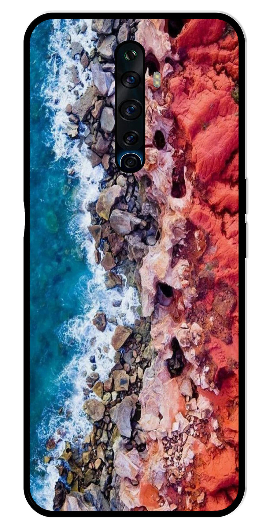 Sea Shore Metal Mobile Case for Oppo Reno 2Z   (Design No -18)