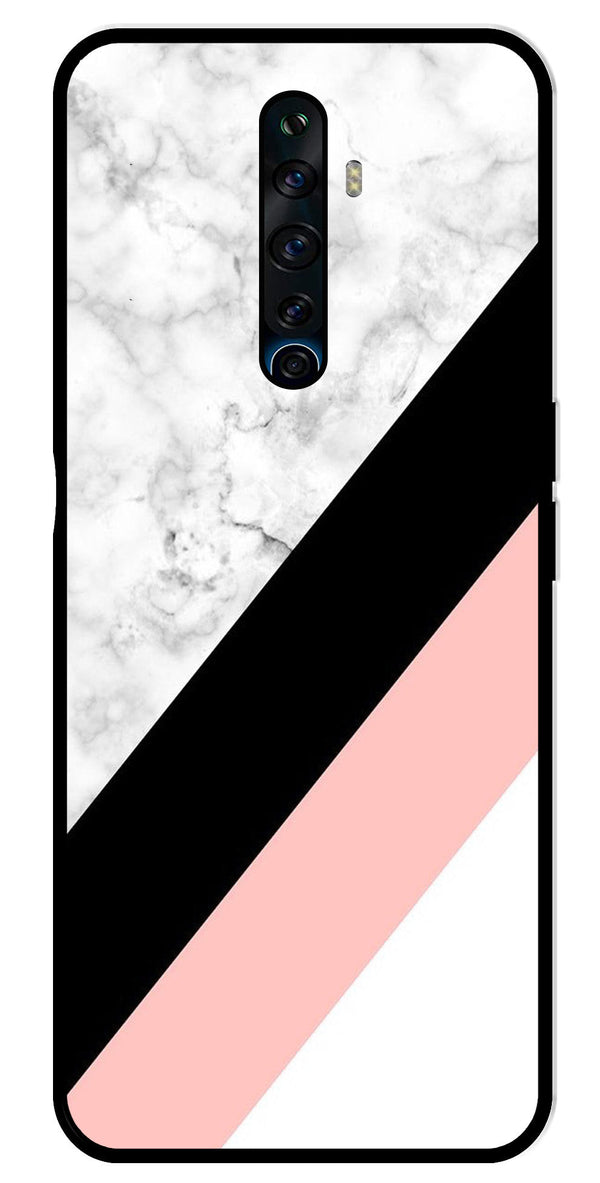 Marble Design Metal Mobile Case for Oppo Reno 2Z   (Design No -24)