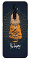 Be Happy Metal Mobile Case for Oppo Reno 2Z   (Design No -27)